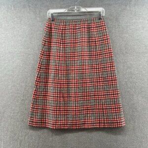 Pendleton Women’s Size 12 pure virgin wool made in usa long plaid Skirt